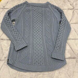 L.L.Bean Women's Blue and Grey Jumper